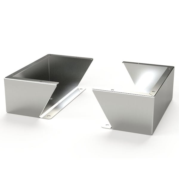 Floor Stand Kit, 6 in. H x 16 in. W x 9.12 in. L, 304 Stainless Steel, 1 PR